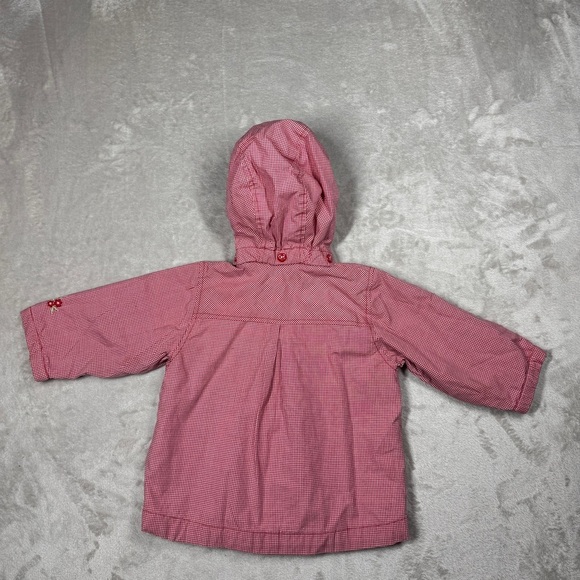 Disney X H&M Winnie the Pooh Vintage Style Red White Gingham Plaid Jacket 6-9M - Picture 10 of 16